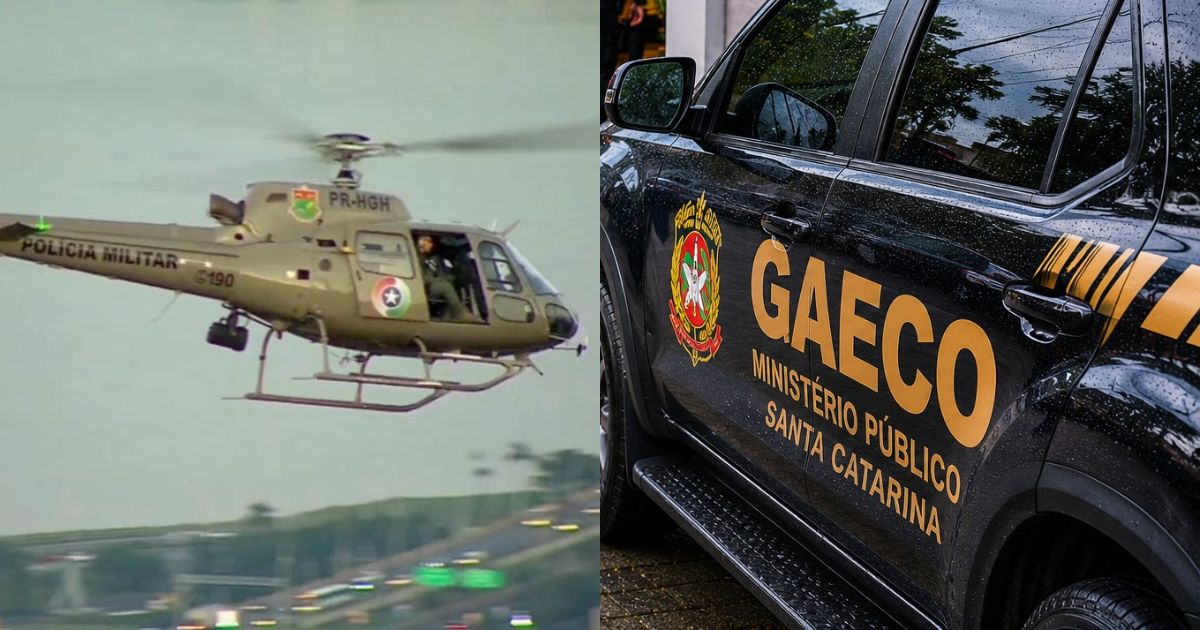 Com helicóptero e viaturas, operação em presídios e 5 cidades combate o tráfico em SC