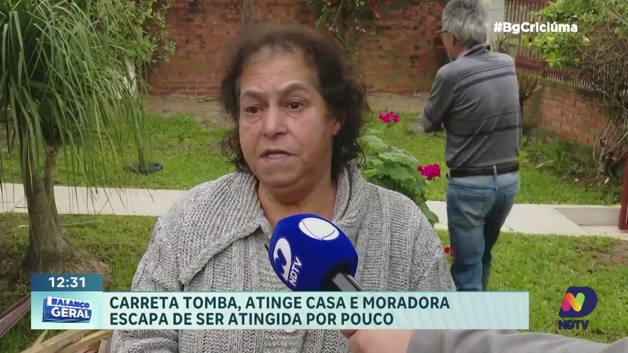 Novos detalhes sobre a casa atingida por caminhão em Sombrio são divulgados