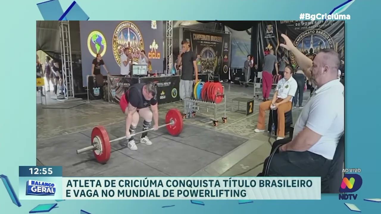 Atleta de Criciúma conquista vaga no mundial de Powerlifting