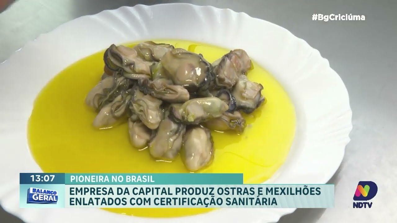 Empresa de SC é a primeira do Brasil a enlatar ostras e mexilhões