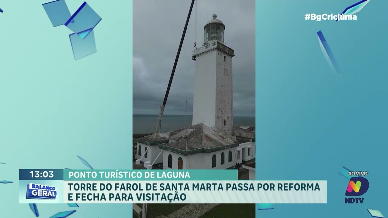 Farol de Santa Marta passa por reforma e fecha para visitas