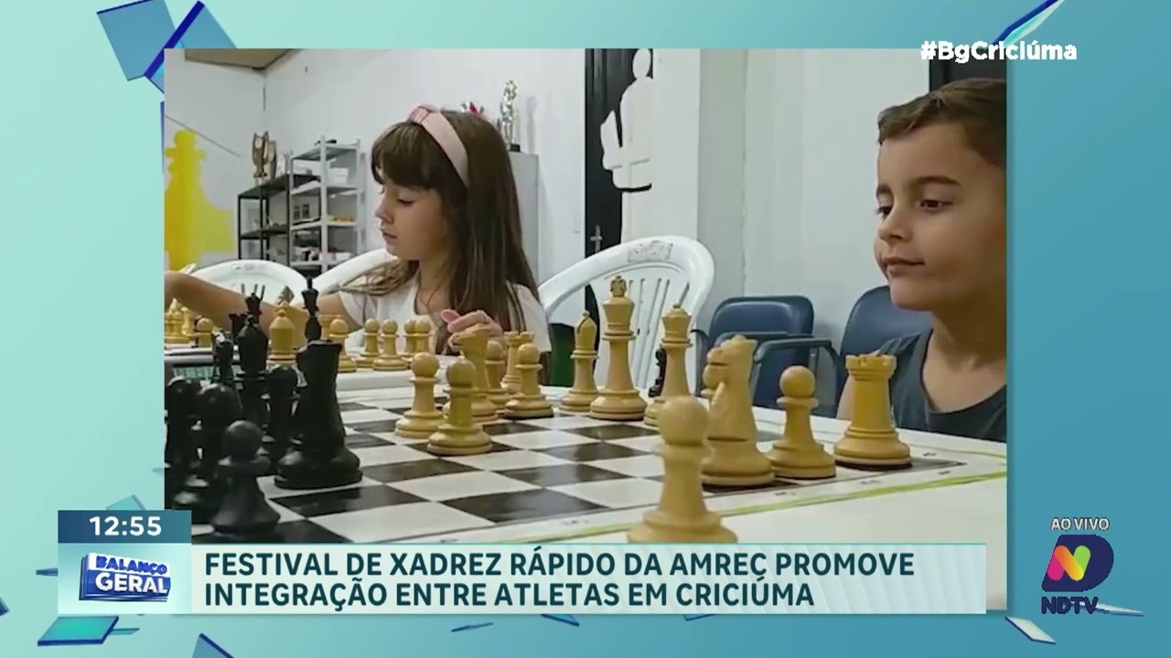 Criciúma recebe festival de xadrez rápido da AMREC no sábado