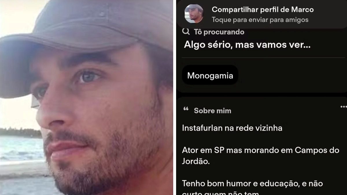 ‘Monogâmico’ e ‘bom humor’: ator Marco Furlan mantinha perfil no Tinder e dizia buscar por algo sério em app