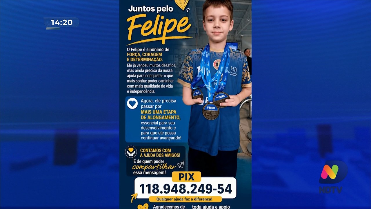 Menino de Itajaí faz campanha para cirurgia após nascer com doença