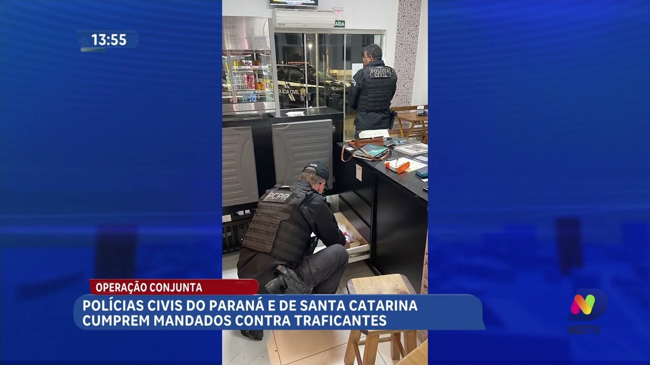 Polícias de SC e PR cumprem 93 mandados contra organização criminosa