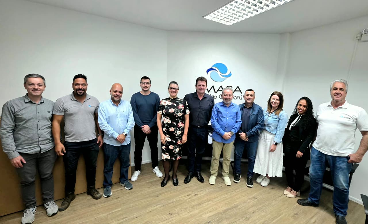 Emasa recebe representantes do serviço de água e esgoto de Jaraguá do Sul
