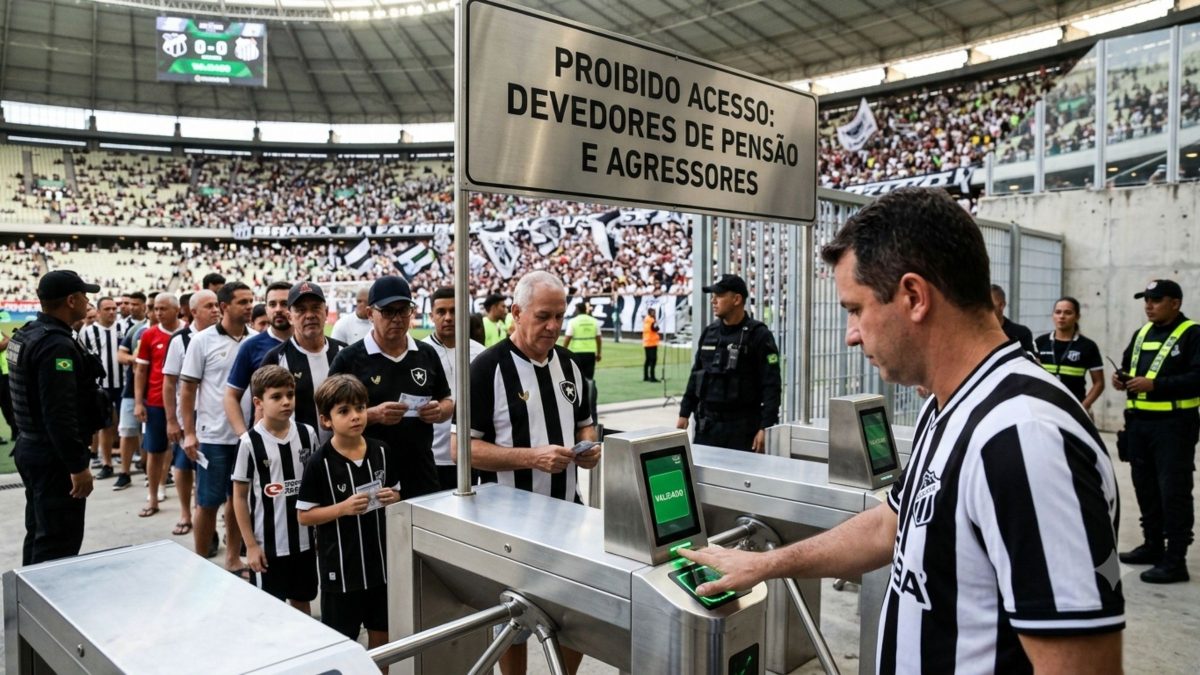 Torcedor que não pagar pensão ou for agressor poderá ser proibido de entrar em estádios e assistir aos jogos do time do coração