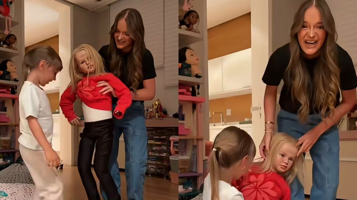 Rafa Justus resgata boneca assustadora da infância para irmã e Ana Paula Siebert revela: ‘Morria de medo’