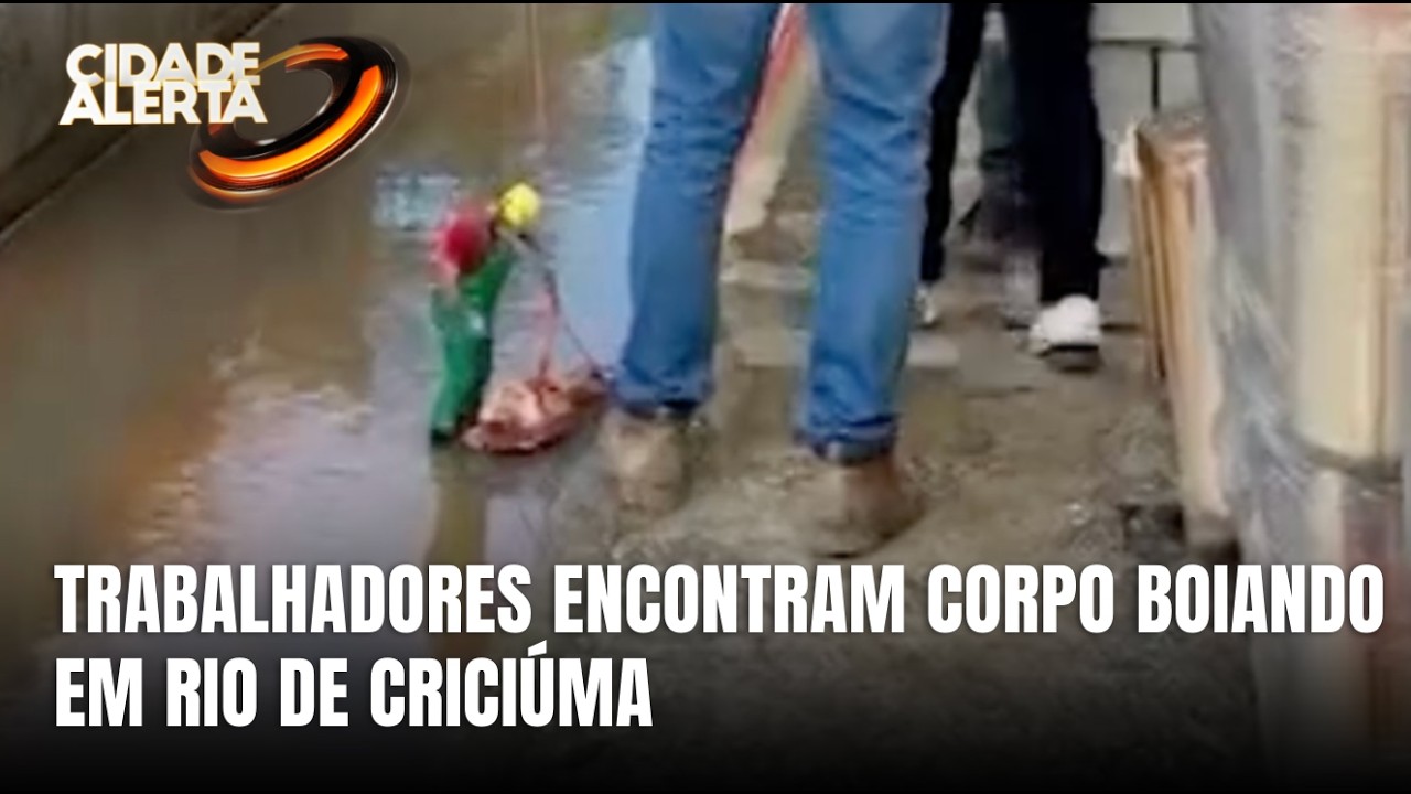 Corpo é encontrado em rio por trabalhadores de empresa em Criciúma