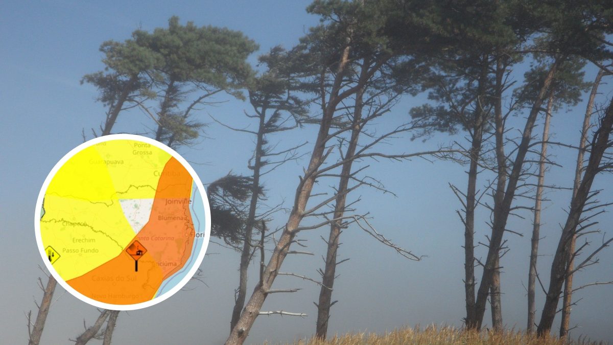 Ciclone extratropical: Inmet emite alerta de perigo para 157 cidades de SC com ventos de até 100 km/h