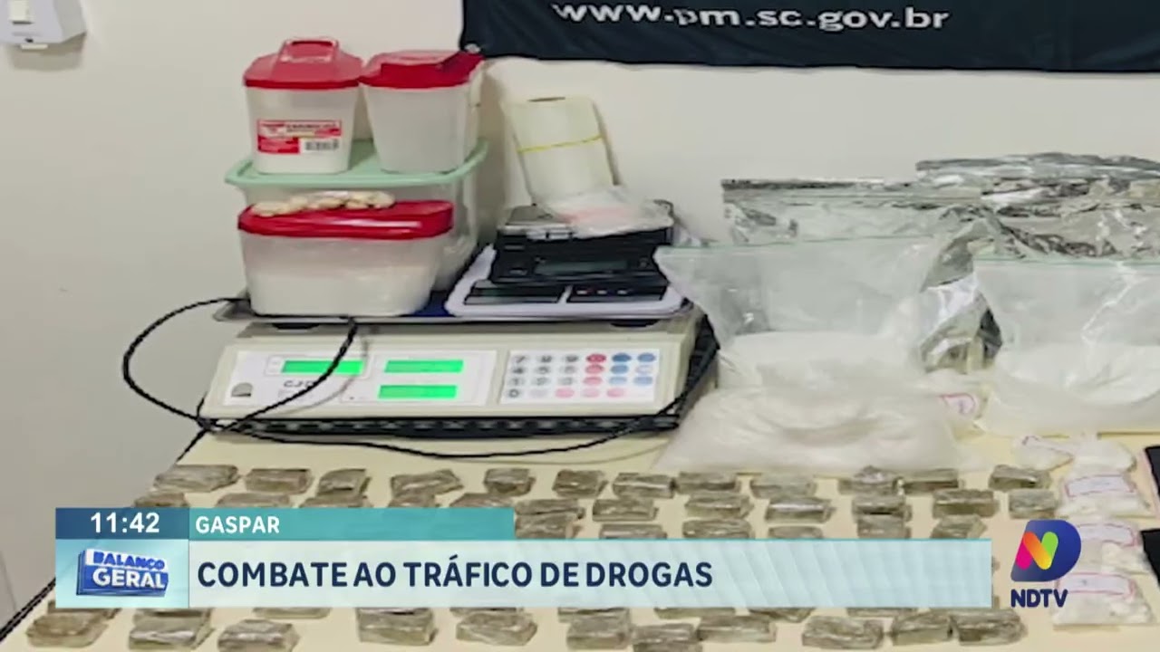 Gaspar: combate ao tráfico de drogas.