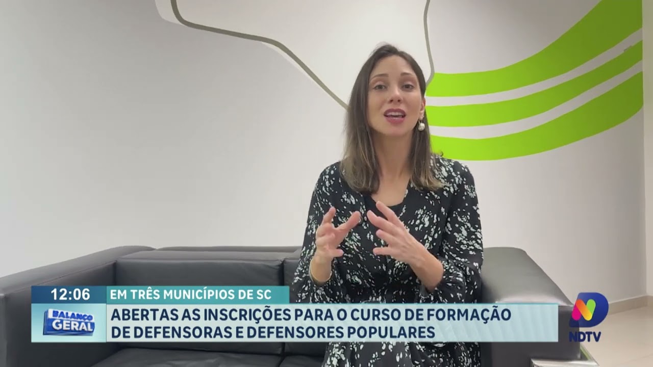 Abertas as inscrições para o curso de formação de defensoras e defensores populares.
