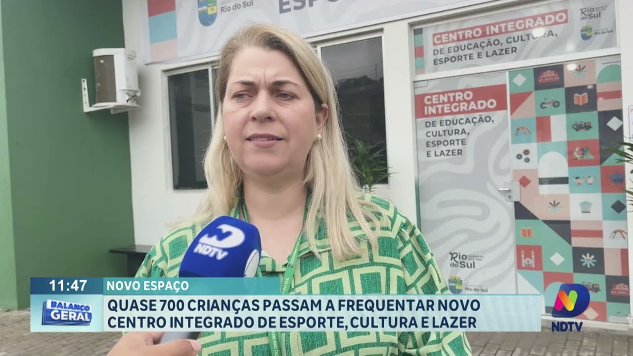 Quase 700 crianças passam a frequentar novo centro integrado de esporte, cultura e lazer.