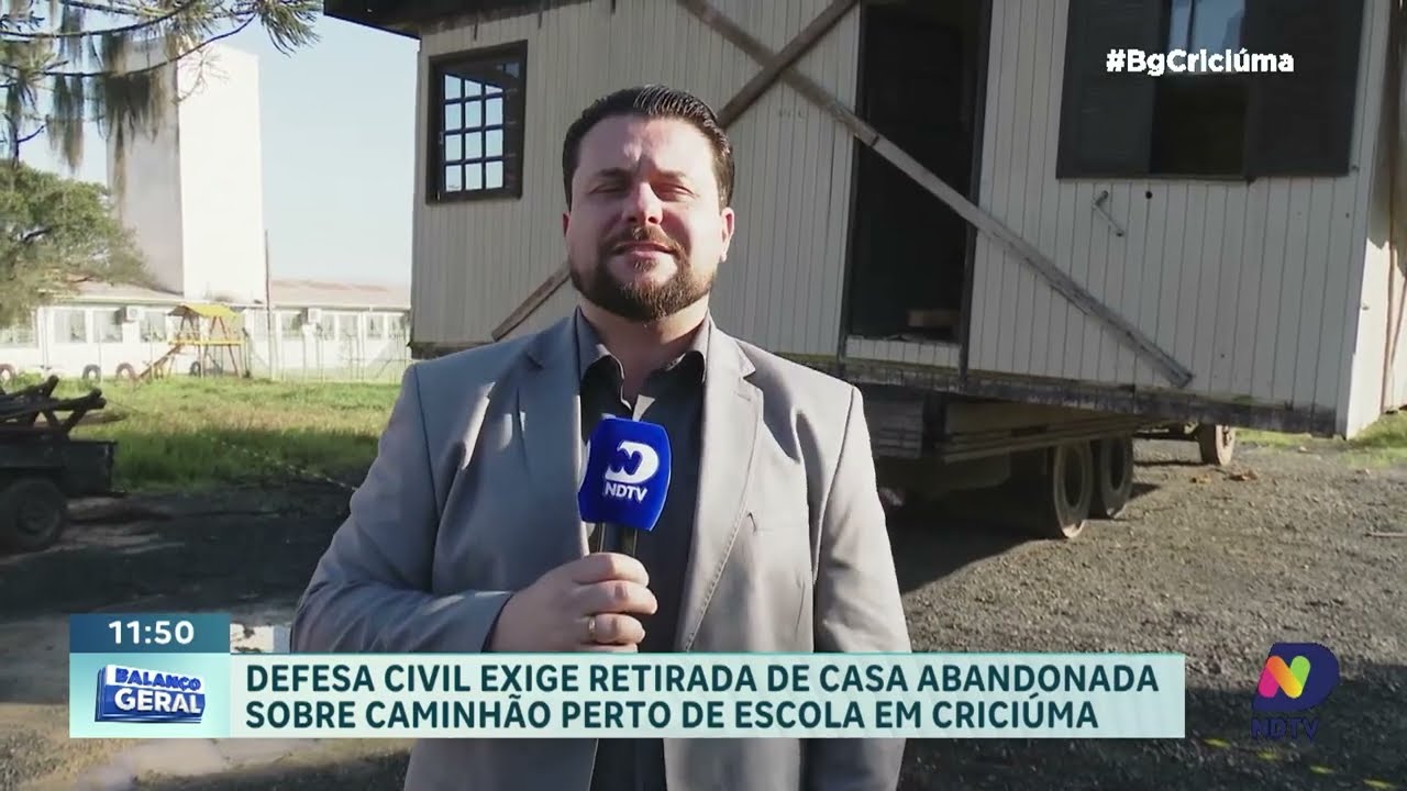 Caso de casa abandonada em cima de caminhão intriga moradores