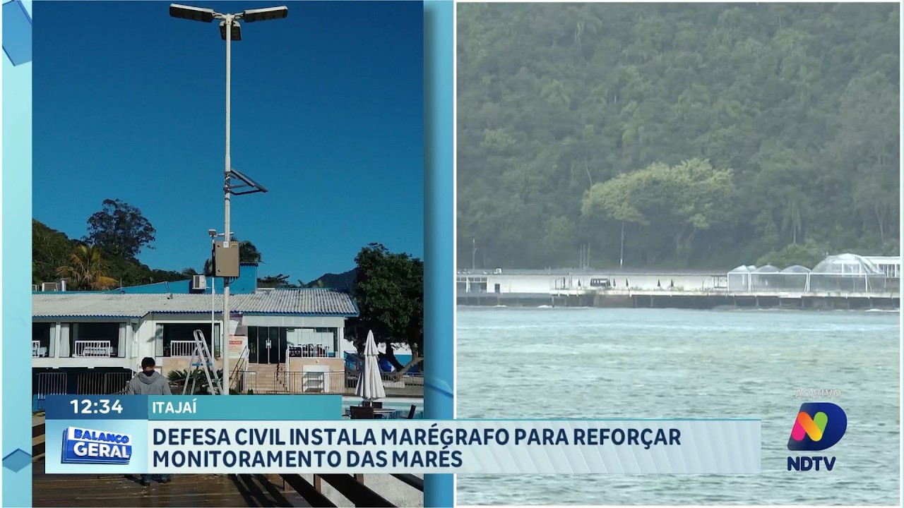 Defesa Civil instala marégrafo para reforçar monitoramento das marés