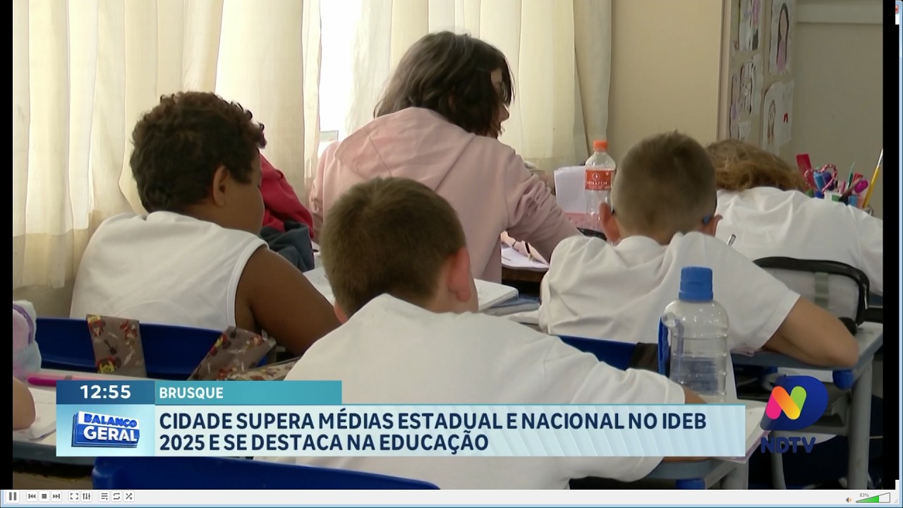 Brusque supera médias no IDEB 2025 e se destaca na educação