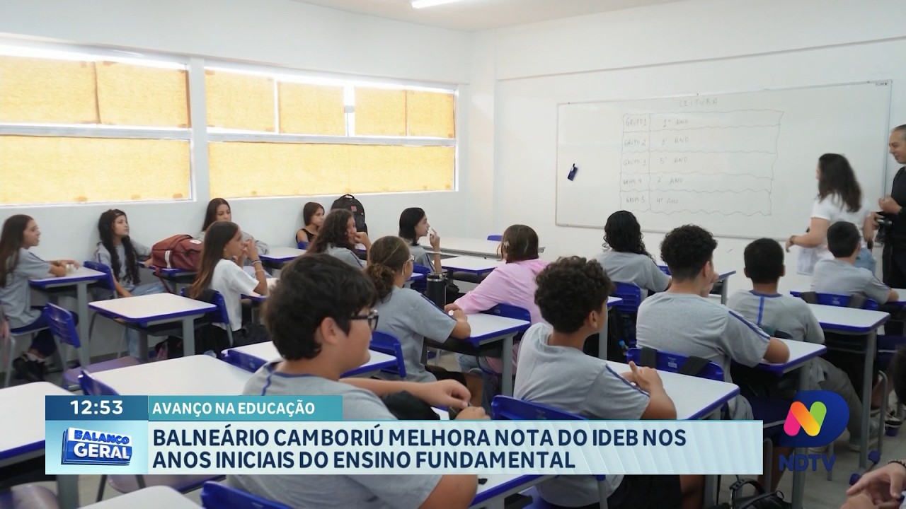 Balneário Camboriú melhora nota do IDEB nos anos iniciais