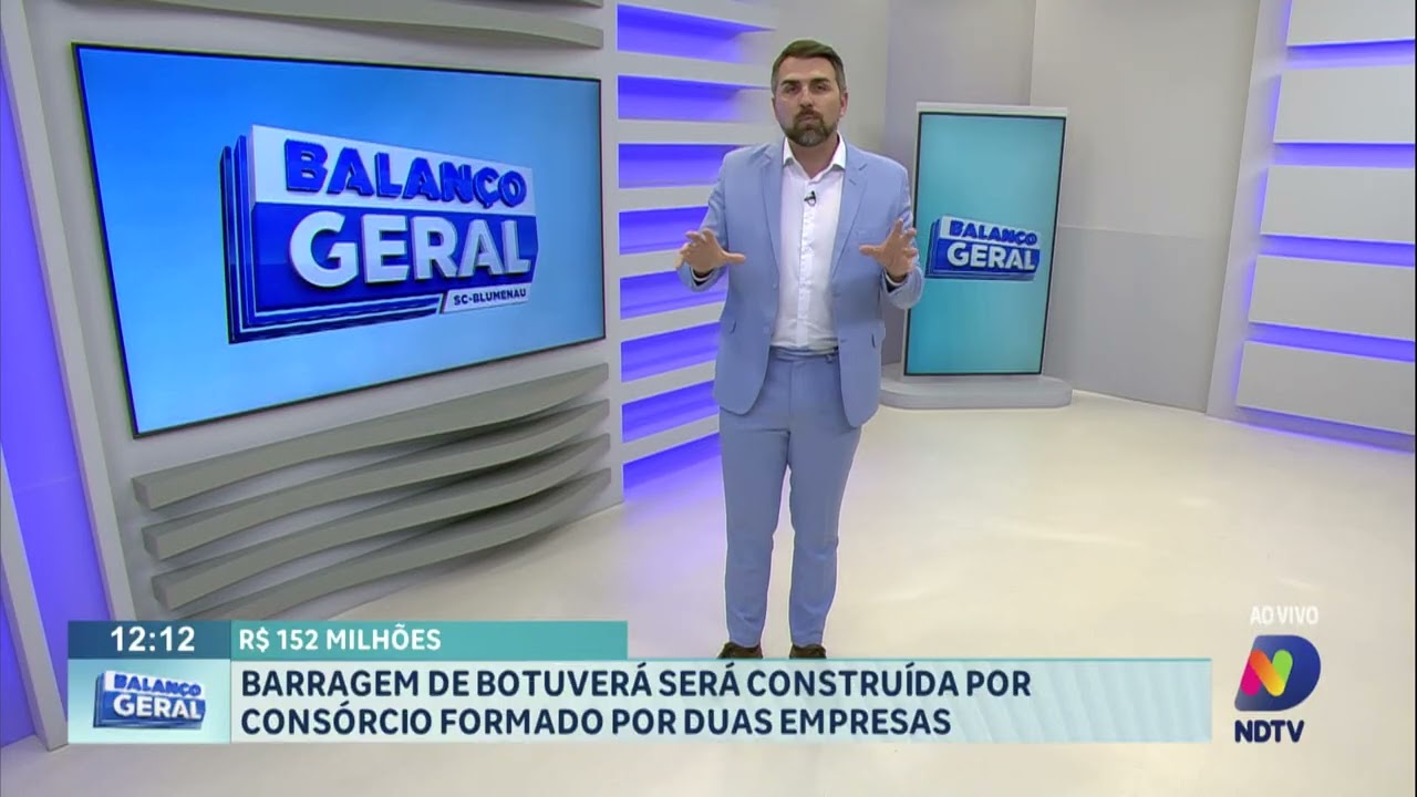 R$ 152 milhões: Barragem de Botuverá será construída por consórcio formado por duas empresas