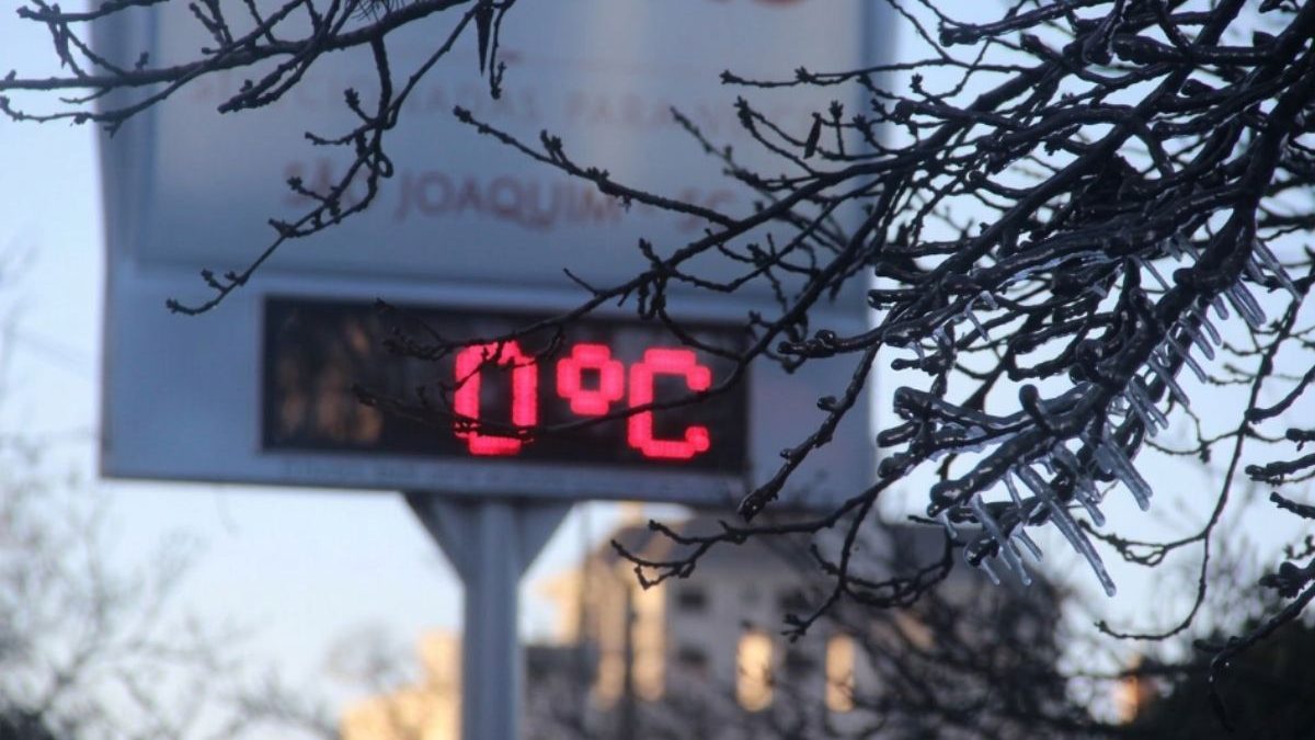 Após ciclone bomba, nova massa de ar polar derruba temperaturas no Dia dos Pais; veja onde deve fazer até 0°C