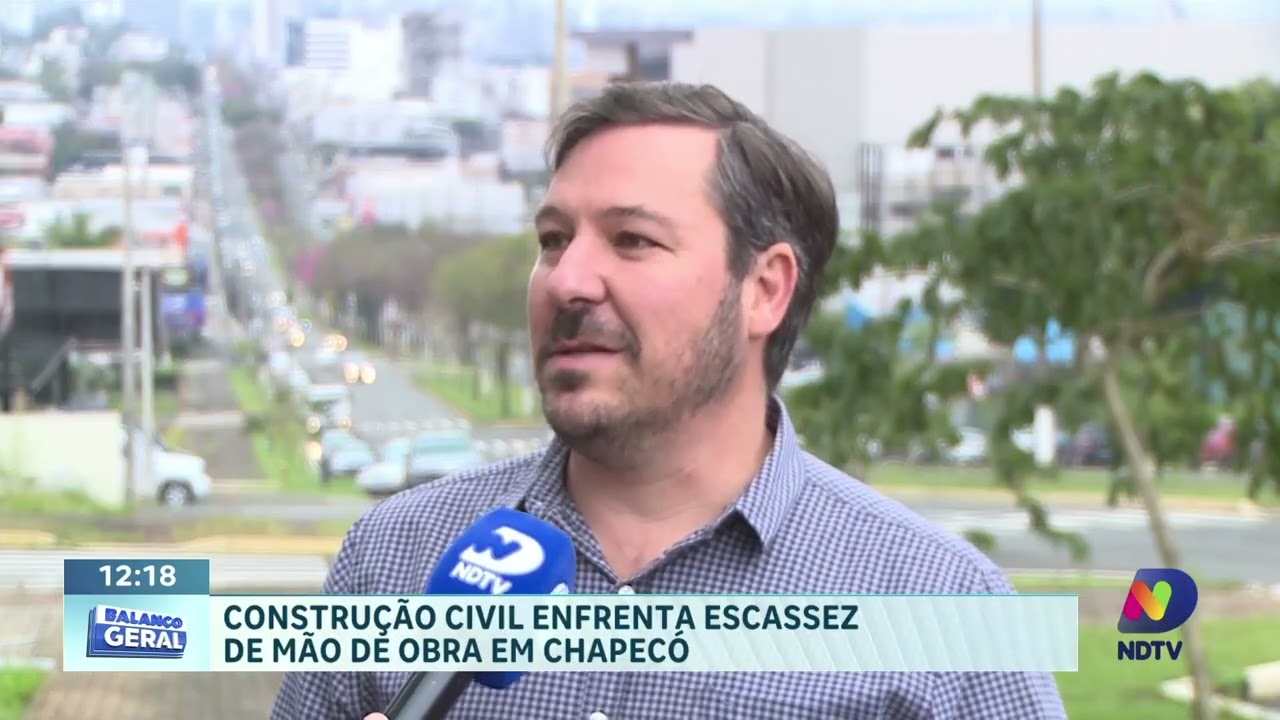 Falta de mão de obra desafia construção civil em Chapecó