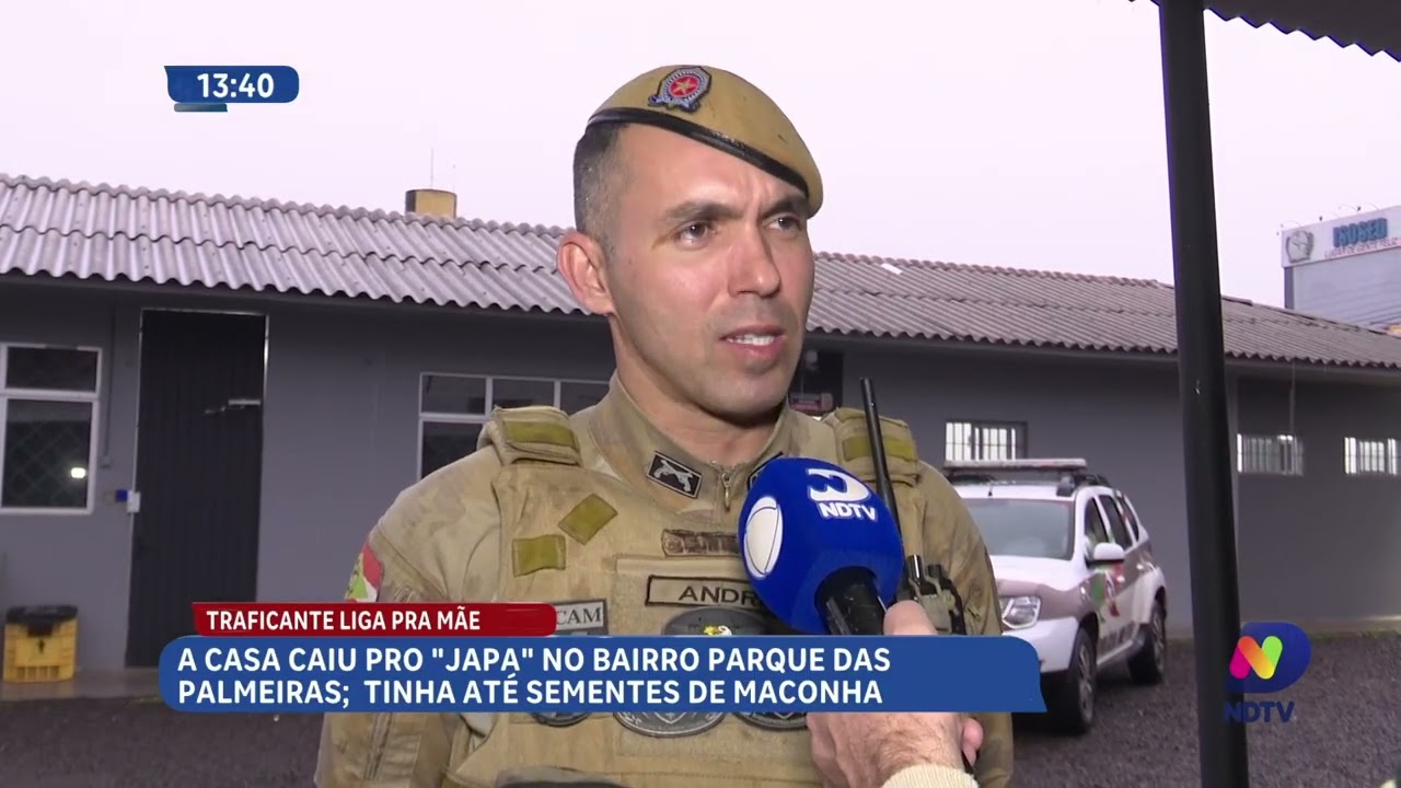 Denúncia leva PM até suspeito de tráfico no Parque das Palmeiras