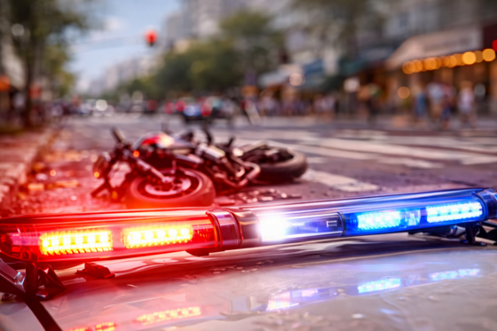 Motociclista fica ferido em colisão com carro na 5ª Avenida