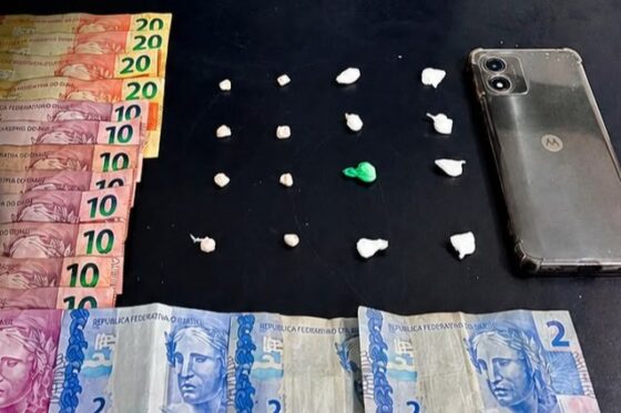 Homem é preso vendendo cocaína e crack no Bairro das Nações