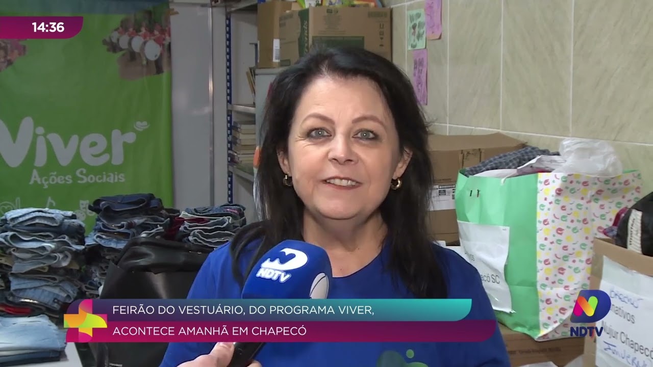 Chapecó recebe feirão com roupas, calçados e acessórios