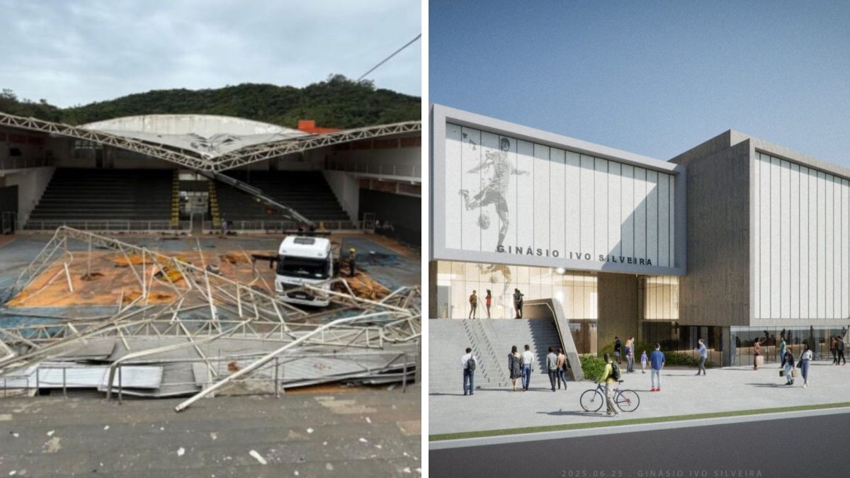 Dois anos após colapso, antigo ginásio dará lugar a complexo esportivo de R$ 44 milhões em SC