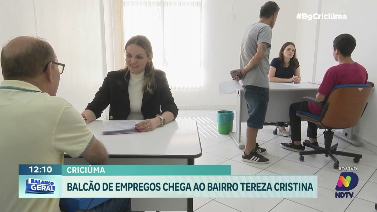 Balcão de empregos chega ao bairro Tereza Cristina em Criciúma