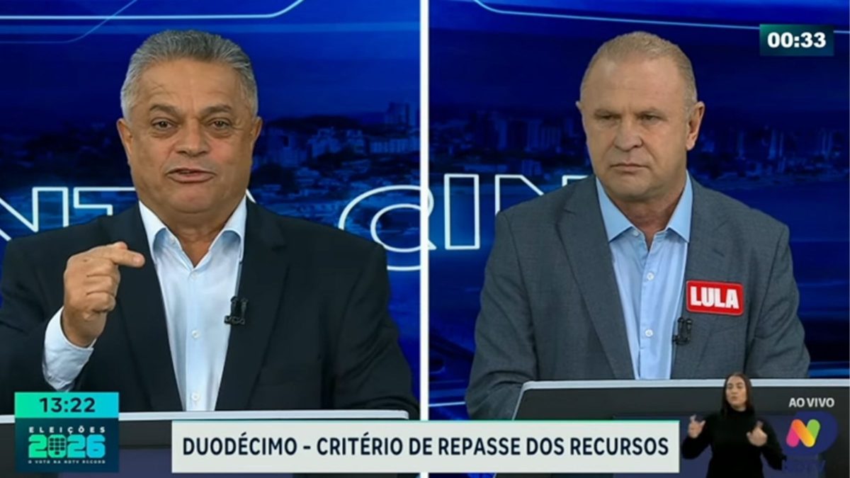 ELEIÇÕES 2026: João Rodrigues e Gelson Merísio discutem sobre duodécimo no 1° debate para o governo de SC