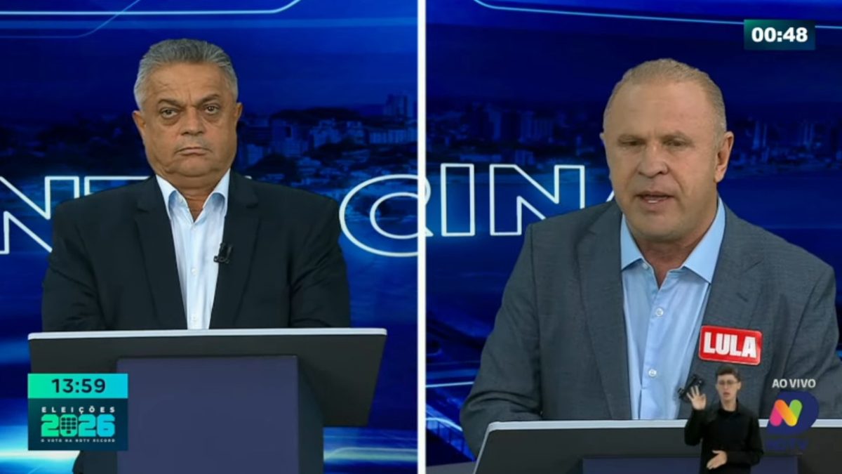 ELEIÇÕES 2026: Durante debate, Gelson Merisio (PSB) questiona João Rodrigues (PSD) sobre cultura e relação com governo federal