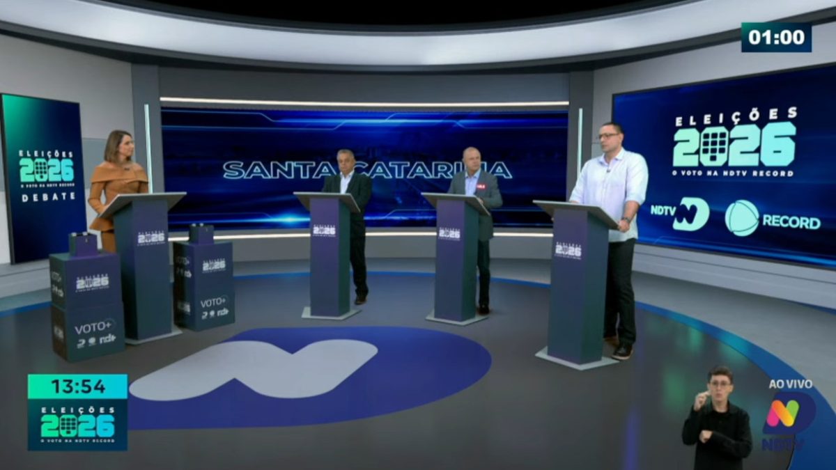 ELEIÇÕES 2026: Como foi o primeiro debate entre candidatos ao Governo de Santa Catarina