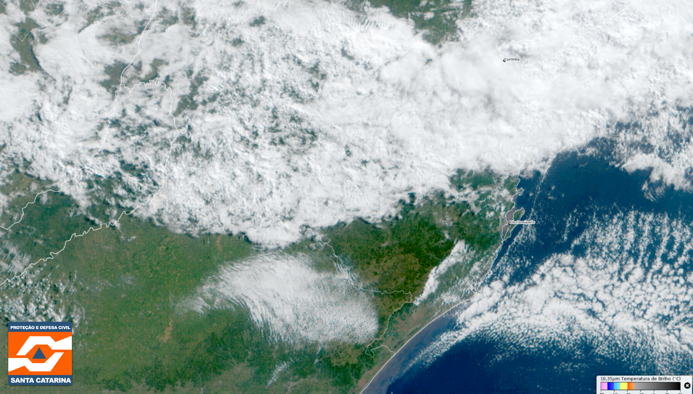 Monitoramento Meteorológico DC/SC 09/08 10:30 - Secretaria de Estado da Proteção e Defesa Civil de Santa Catarina