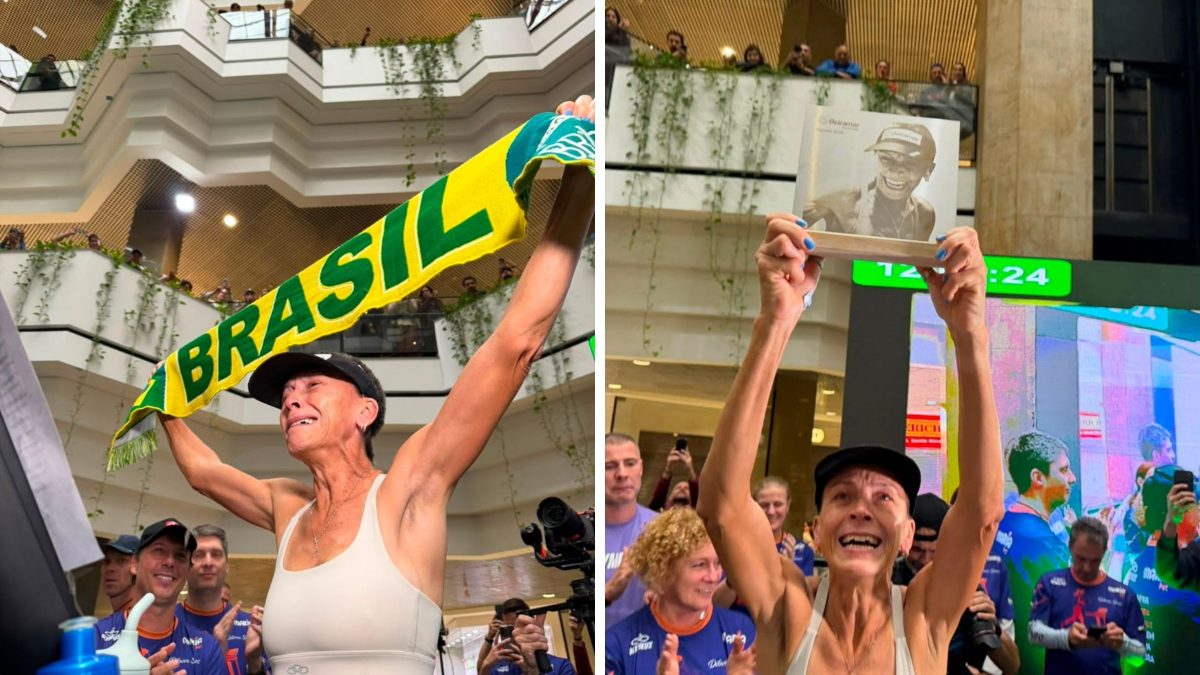 Após 168 horas e mais de 846 km, catarinense finaliza desafio e conquista recorde mundial; veja contagem regressiva emocionante