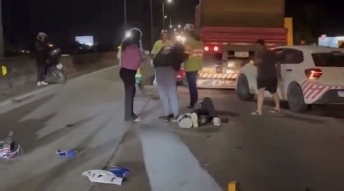 Morador de Itapema fica gravemente ferido em batida na BR 101