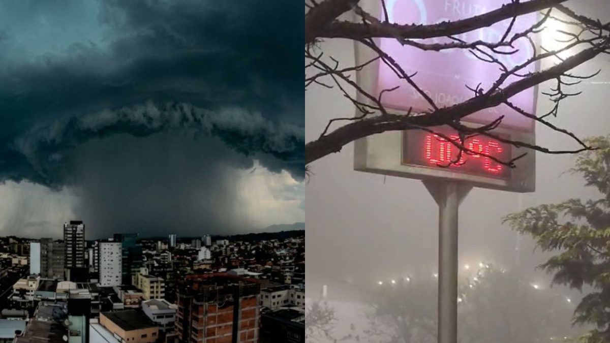 Ciclone bomba se afasta e semana começa com frio intenso no Sul e Sudeste