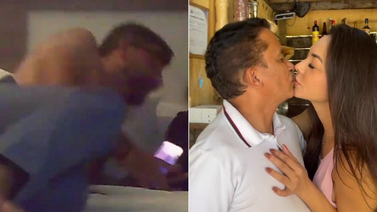 Pivô de vídeo íntimo com Dr. Daniel ‘quebra’ a web ao reaparecer beijando Manoel Gomes