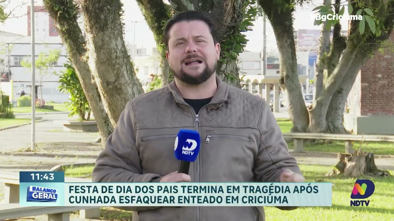 Festa de Dia dos Pais termina com homem esfaqueado em Criciúma