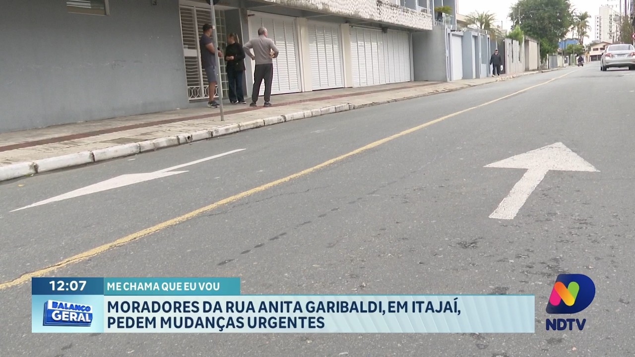 Moradores cobram mudanças urgentes na Rua Anita Garibaldi, Itajaí