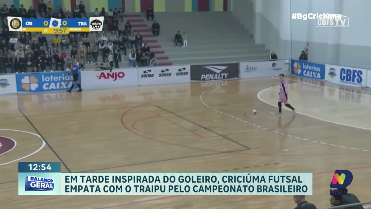 Criciúma empata e Tubarão avança na Liga Nacional de Futsal