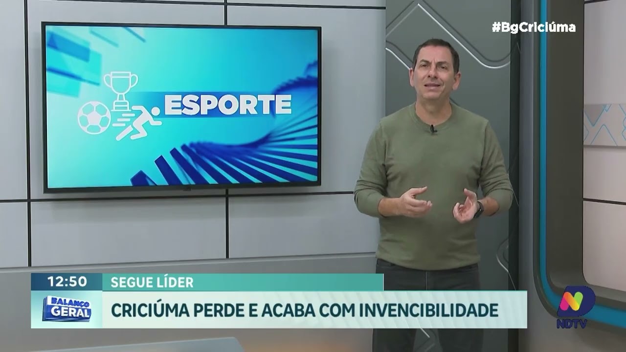 Criciúma perde invencibilidade mas segue na liderança