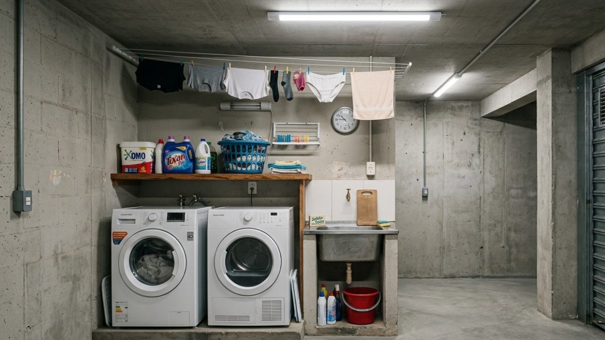 Morador transforma vaga de garagem em lavanderia e caso vai parar na Justiça em SC