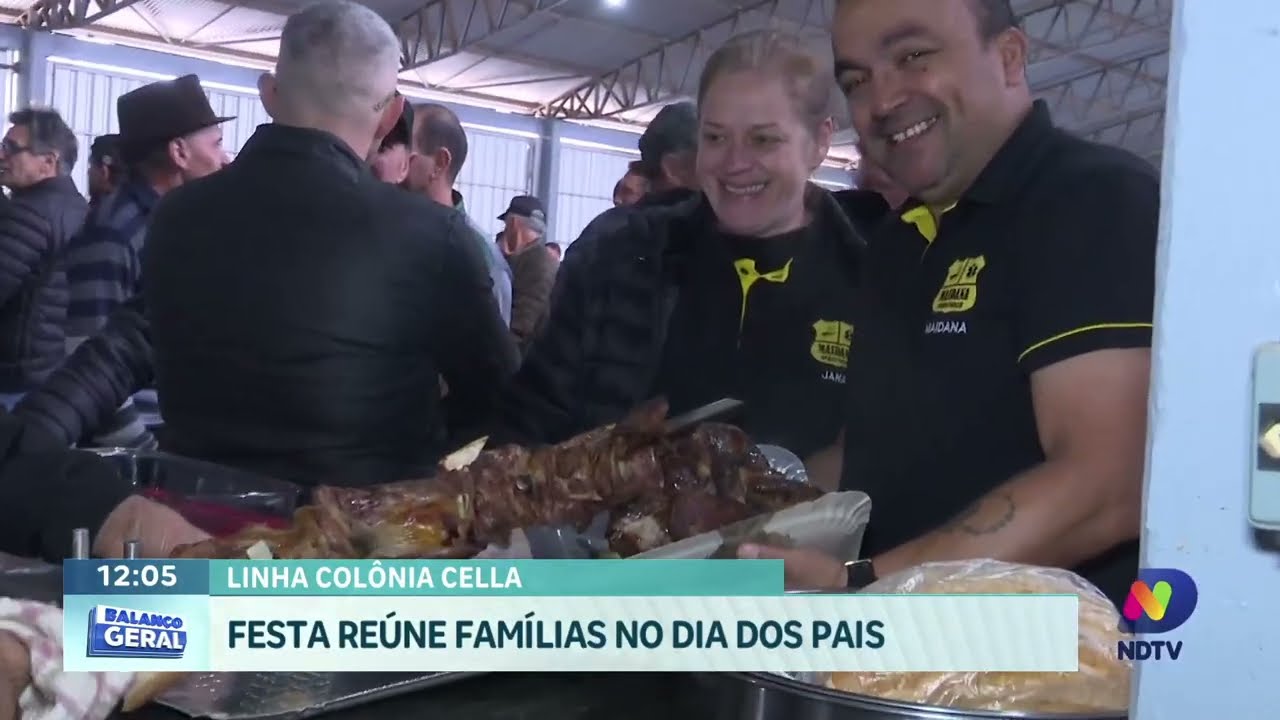 Comunidade de Colônia Cella celebra tradição e Dia dos Pais