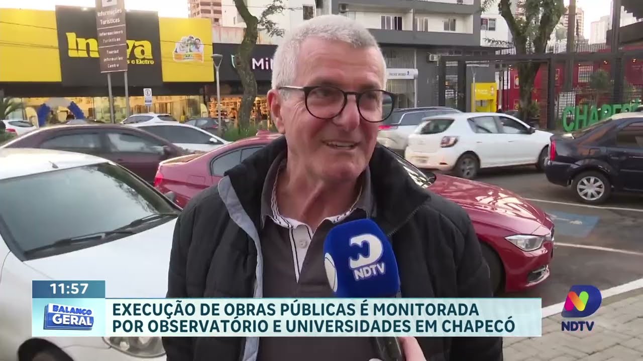 14 obras públicas de Chapecó são monitoradas por observatório