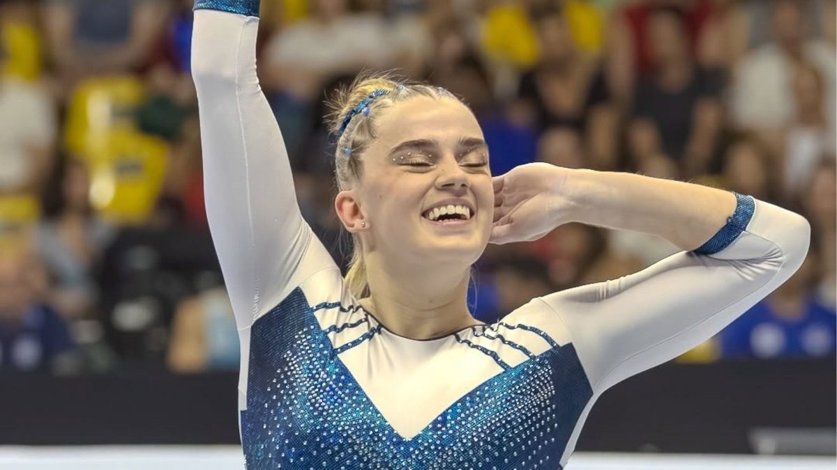 Ginasta de Florianópolis fica entre as seis melhores do Brasil e faz história na final do salto sobre a mesa