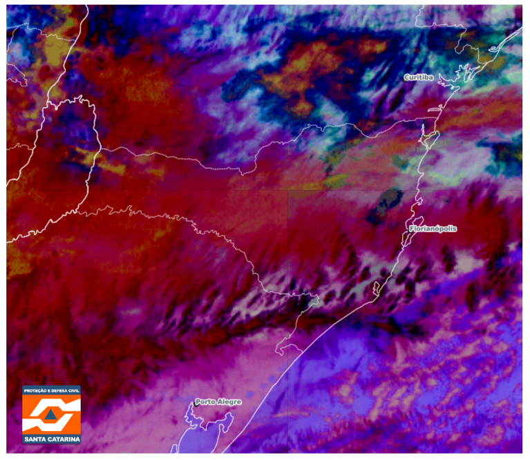 Monitoramento Meteorológico DC/SC 11/08 05:35 - Secretaria de Estado da Proteção e Defesa Civil de Santa Catarina