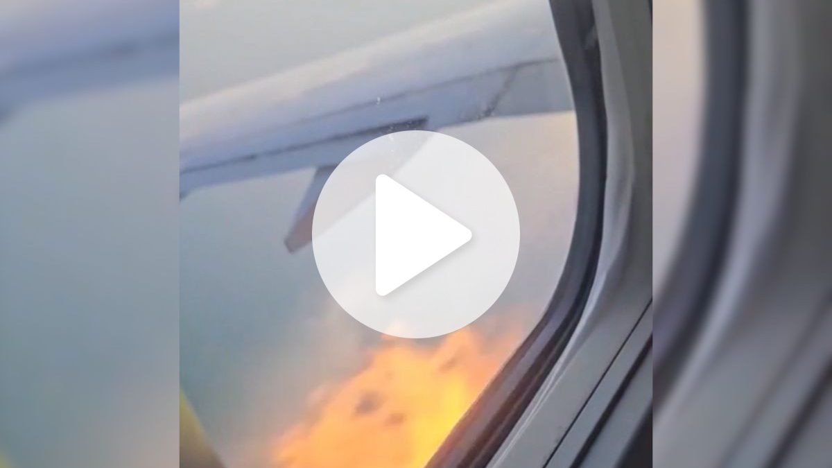 VÍDEO: Avião com 181 passageiros bate em aves e motor pega fogo durante decolagem nos EUA