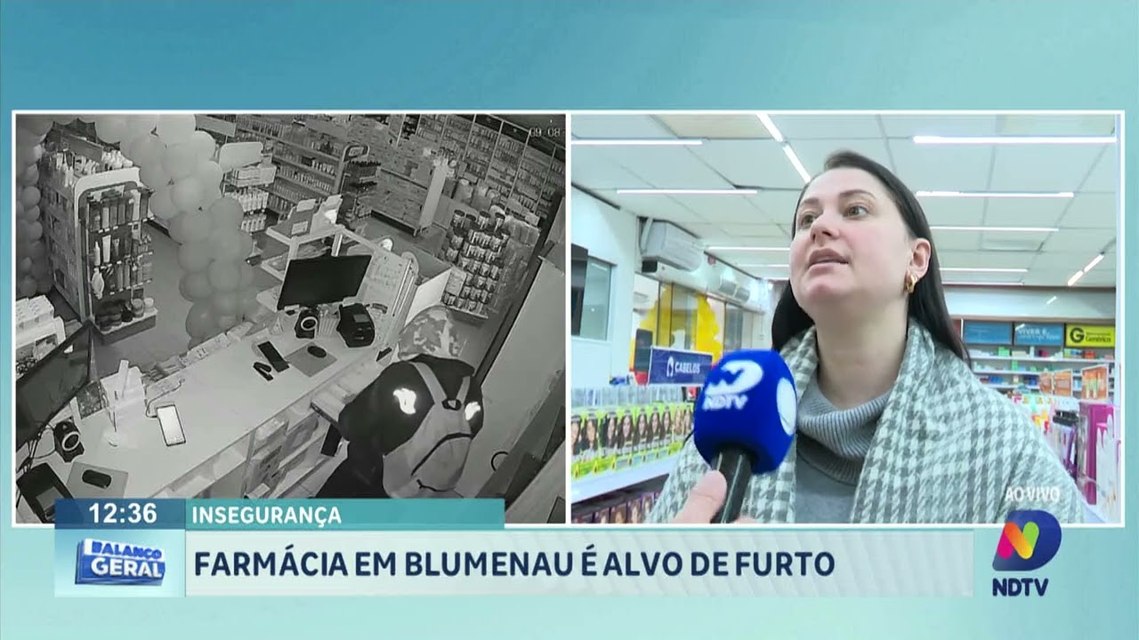 Furto em farmácia: comércio pede segurança após caso de arrombamento