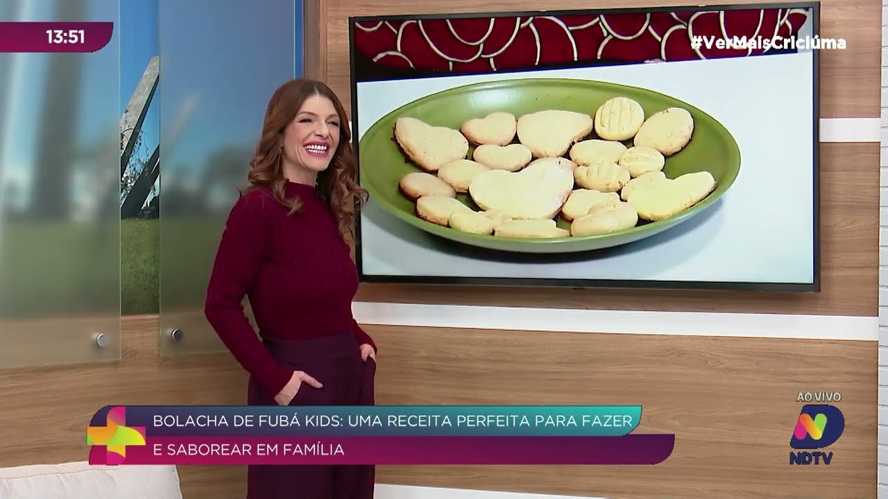 Bolacha de fubá kids é fácil de fazer e perfeita para a família